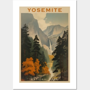 Yosemite National Park Vintage Travel Poster Posters and Art
